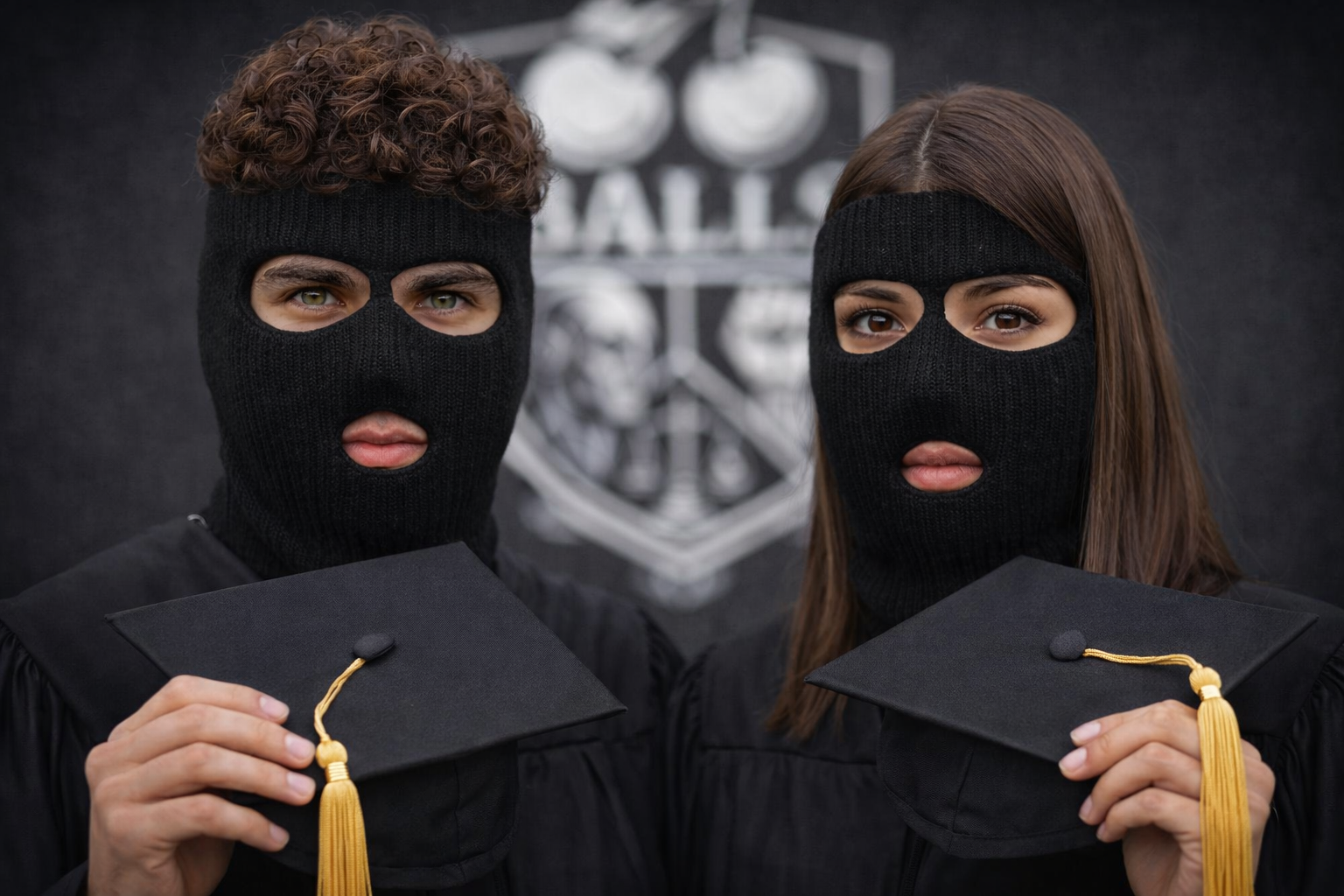 Creators working in a studio, laughing around monitors
